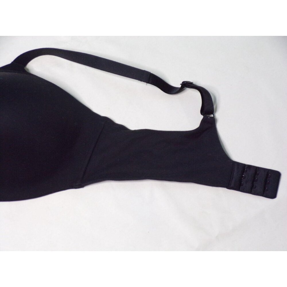 🆕 WACOAL How Perfect Seamless Soft Cup Wireless Bra 34DDD Black #852189 - Picture 5 of 8